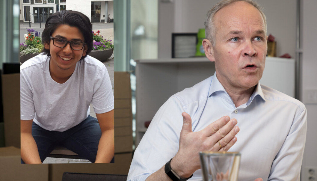 Waheed Ahmed Sheikh vant Aftenpostens skrivekonkurranse om yrkesfag, og fikk møte kunnskapsministeren. Foto: Privat / Werner Juvik Waheed Ahmed Sheikh vant Aftenpostens skrivekonkurranse om yrkesfag, og fikk møte kunnskapsministeren. Foto: Privat / Werner Juvik