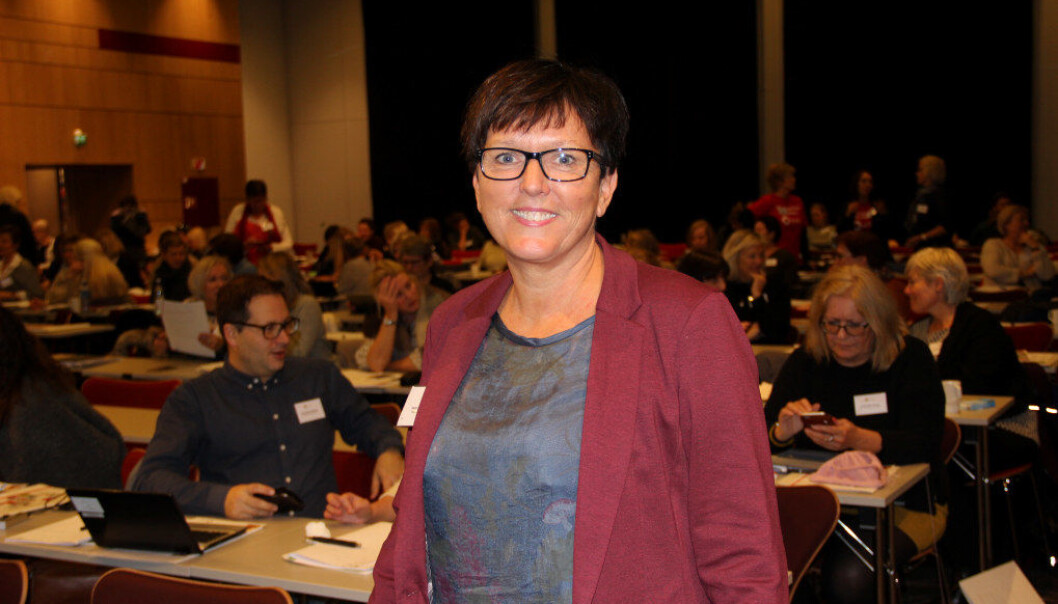 – Når vi skal synliggjøre pedagogisk arbeid sliter vi, sier førsteamanuensis Gerd Sylvi Steinnes ved Høgskulen i Volda. Foto: Line Fredheim Storvik – Når vi skal synliggjøre pedagogisk arbeid sliter vi, sier førsteamanuensis Gerd Sylvi Steinnes ved Høgskulen i Volda. Foto: Line Fredheim Storvik