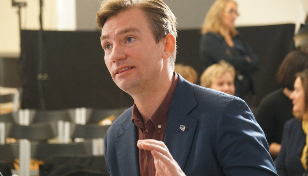 Henrik Asheim og Oslo Høyres forslag om en fraværsgrense i ungdomsskolen ble stemt ned på Høyres landsmøte lørdag. Arkivfoto: Marianne Ruud Henrik Asheim og Oslo Høyres forslag om en fraværsgrense i ungdomsskolen ble stemt ned på Høyres landsmøte lørdag. Arkivfoto: Marianne Ruud
