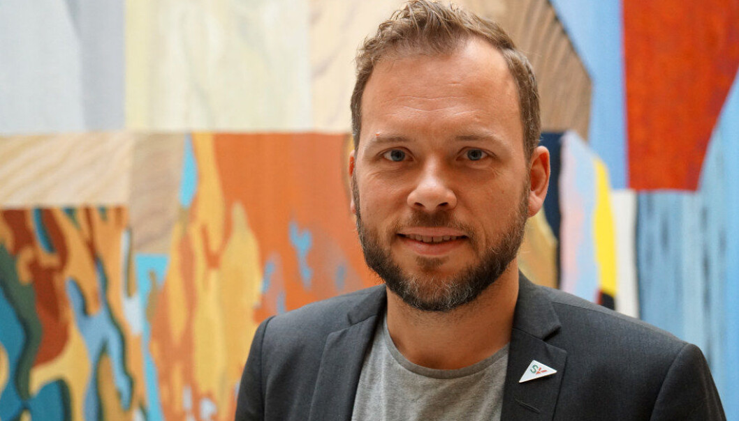 Det er tydelig at regjeringen synes elevenes klimakritikk er ubehagelig, sier SV-leder Audun Lysbakken. Arkivfoto: Marianne Ruud Det er tydelig at regjeringen synes elevenes klimakritikk er ubehagelig, sier SV-leder Audun Lysbakken. Arkivfoto: Marianne Ruud