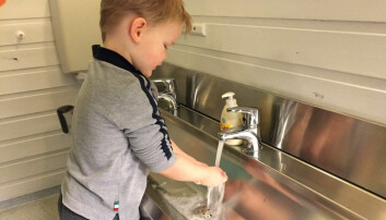 Sjekk vasken og få mindre sjukdom i barnehagen