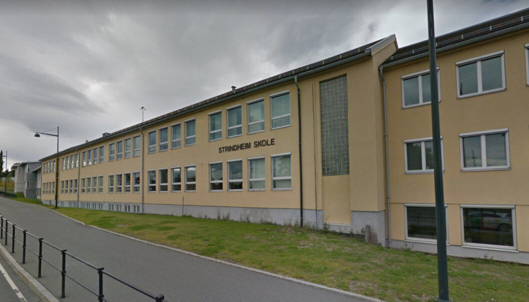 250 elever mangler undervisningslokaler mandag morgen etter det omfattende hærverket på Strindheim videregående skole i Trondheim. Foto: Google Maps 250 elever mangler undervisningslokaler mandag morgen etter det omfattende hærverket på Strindheim videregående skole i Trondheim. Foto: Google Maps
