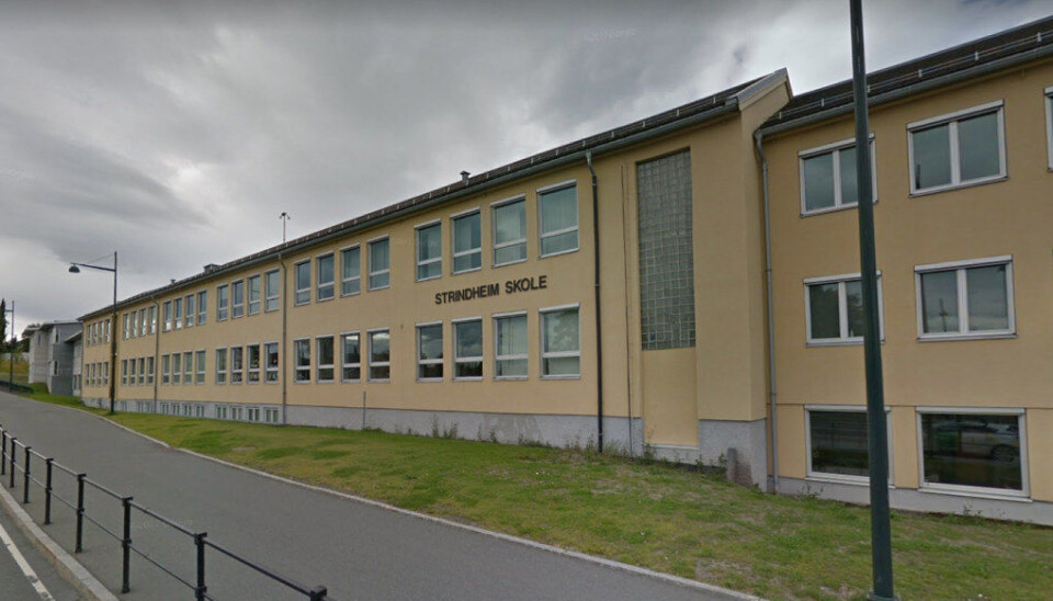 250 elever mangler undervisningslokaler mandag morgen etter det omfattende hærverket på Strindheim videregående skole i Trondheim. Foto: Google Maps 250 elever mangler undervisningslokaler mandag morgen etter det omfattende hærverket på Strindheim videregående skole i Trondheim. Foto: Google Maps