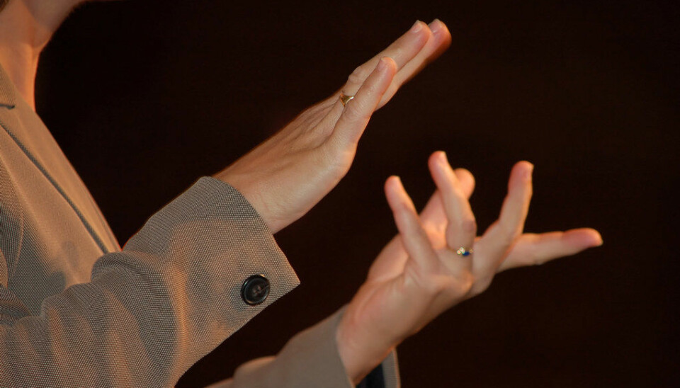 I dag er det ikke mastertilbud i tegnspråk ved grunnskolelærerutdanningene. Ill. foto: Julia Freeman-Woolport/Freeimages.com