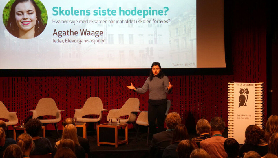 Endringer i ordningen med hvilke elever som kommer opp i hvilke fag, er noen av forslagene fra Agathe Waage og Elevorganisasjonen om endringer i dagens eksamensordning. Foto: Marianne Ruud
