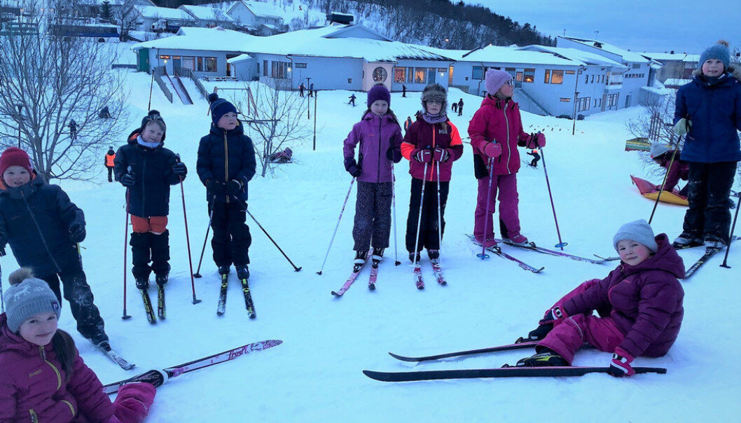 1. februar kan Grønnåsen skole i Bodø feires som helsefremmende skole nummer 100. Foto: Privat 1. februar kan Grønnåsen skole i Bodø feires som helsefremmende skole nummer 100. Foto: Privat