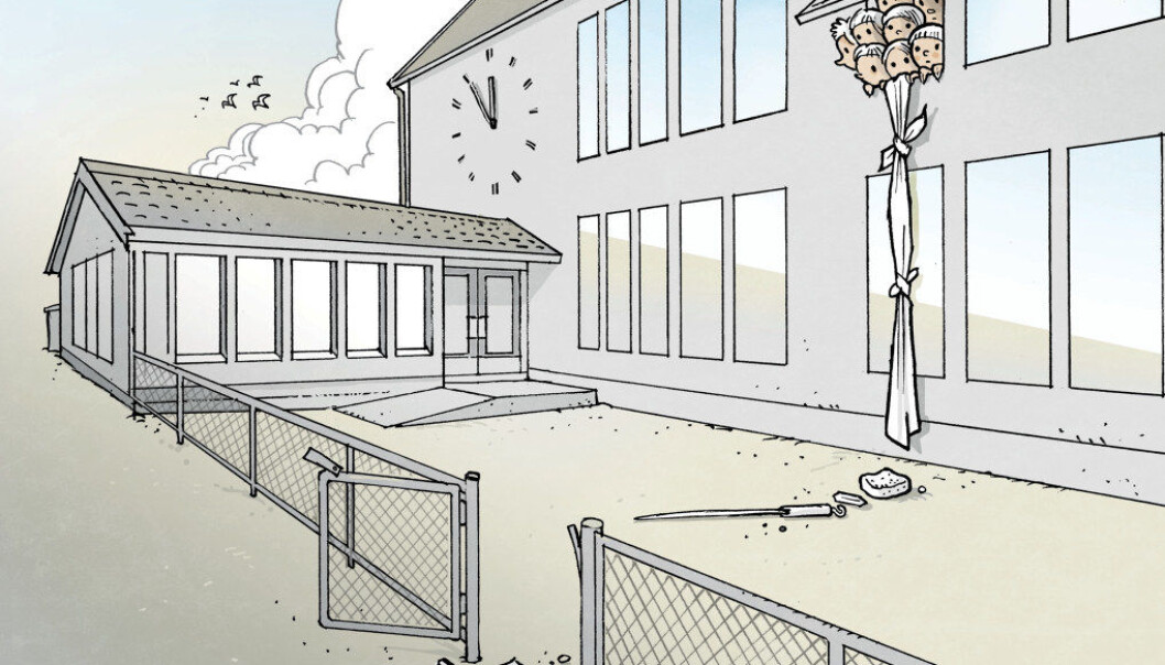 Neste skoleår vi lærernormen innebære enda flere tomme stillinger, og i 2021 vil man ikke utdanne grunnskolelærere, de skriver da sin masteroppgave, skriver Karl Øyvind Jordell. Ill: Egil Nyhus Neste skoleår vi lærernormen innebære enda flere tomme stillinger, og i 2021 vil man ikke utdanne grunnskolelærere, de skriver da sin masteroppgave, skriver Karl Øyvind Jordell. Ill: Egil Nyhus