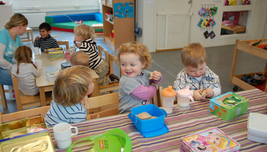 Barnehagen er en viktig sosial og pedagogisk måltidsarena for barn under oppveksten. Ill.foto: Utdanning Barnehagen er en viktig sosial og pedagogisk måltidsarena for barn under oppveksten. Ill.foto: Utdanning