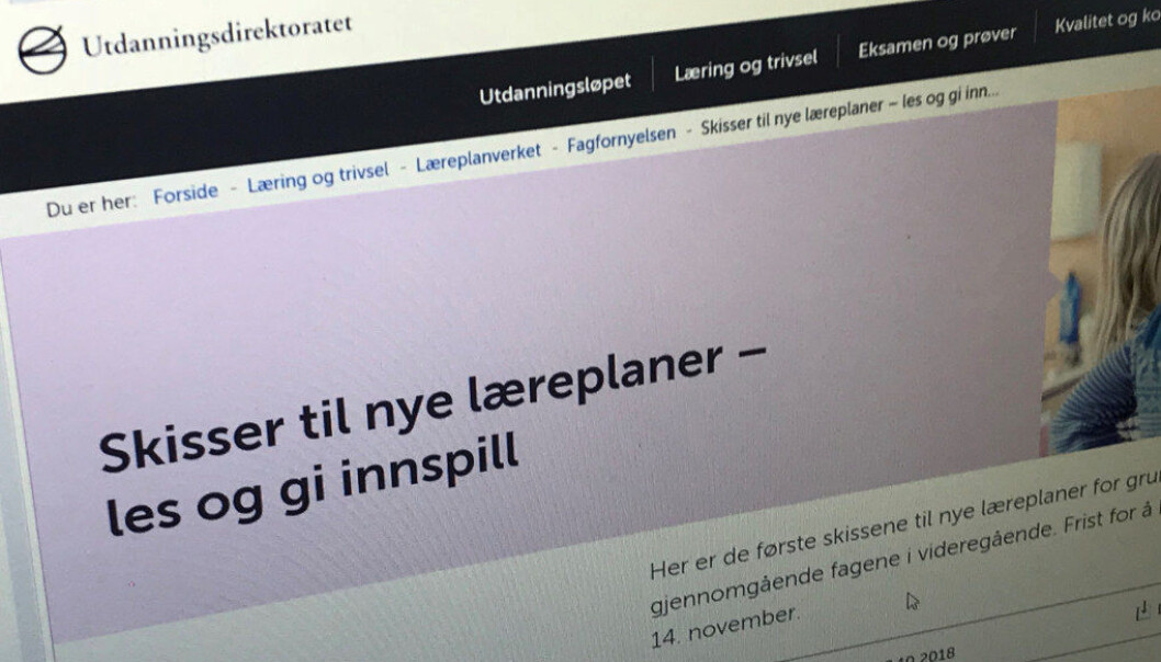 Torsdag presenterte Utdanningsdirektoratet (Udir) skissene til nye læreplaner i forbindelse med fagfornyelsen. Foto: Paal Svendsen Torsdag presenterte Utdanningsdirektoratet (Udir) skissene til nye læreplaner i forbindelse med fagfornyelsen. Foto: Paal Svendsen