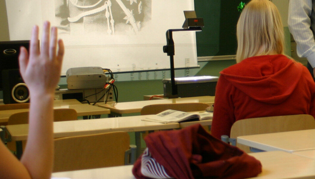 I stedet for å sende skolesvake elever fra ungdomsskolen til videregående skole, vil kunnskapsminister Jan Tore Sanner tilby dem et 11. skoleår. Arkivfoto: Utdanning I stedet for å sende skolesvake elever fra ungdomsskolen til videregående skole, vil kunnskapsminister Jan Tore Sanner tilby dem et 11. skoleår. Arkivfoto: Utdanning