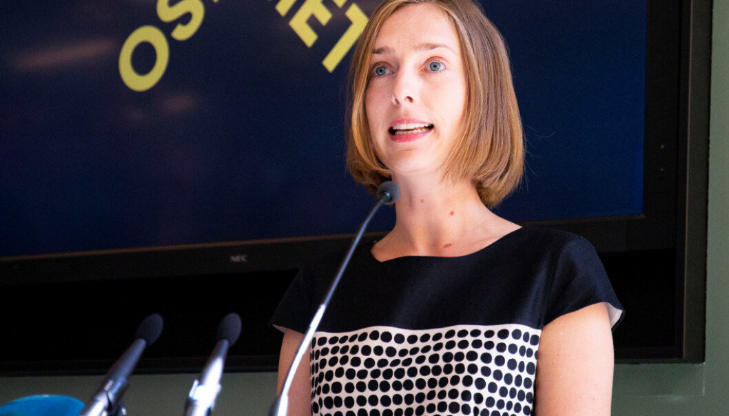 Det er for få utdannete lærere, erkjenner forskningsminister Iselin Nybø. Foto: Fredrik Hagen / NTB scanpix Det er for få utdannete lærere, erkjenner forskningsminister Iselin Nybø. Foto: Fredrik Hagen / NTB scanpix