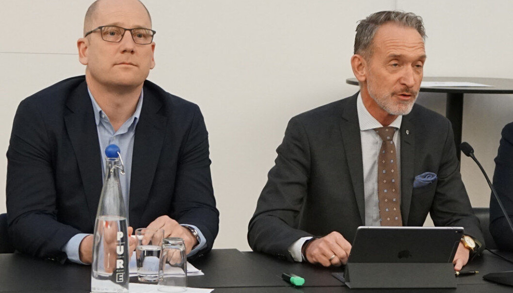Steffen Handal i Utdanningsforbundet / Unio og Tor Arne Gangsø i KS. Foto: Jørgen Jelstad Steffen Handal i Utdanningsforbundet / Unio og Tor Arne Gangsø i KS. Foto: Jørgen Jelstad