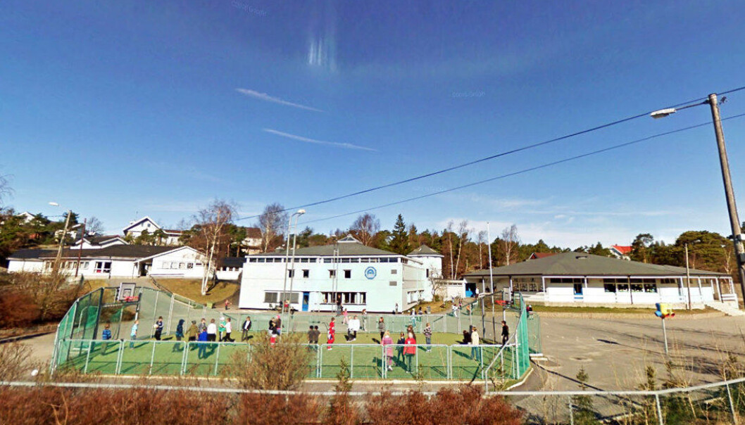Åttekanten skole på Vesterøy er en av to skoler i Hvaler kommune. Foto: Google Åttekanten skole på Vesterøy er en av to skoler i Hvaler kommune. Foto: Google