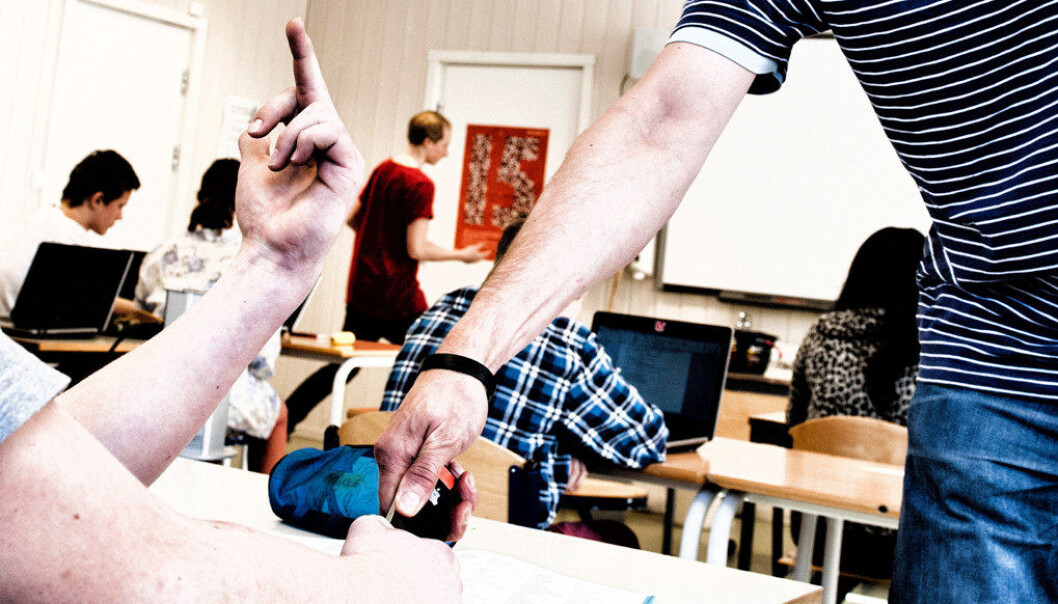 Lærere i Osloskolen opplever flere trusler fra elever nå enn for få år siden. Arkivfoto: Utdanning Lærere i Osloskolen opplever flere trusler fra elever nå enn for få år siden. Arkivfoto: Utdanning