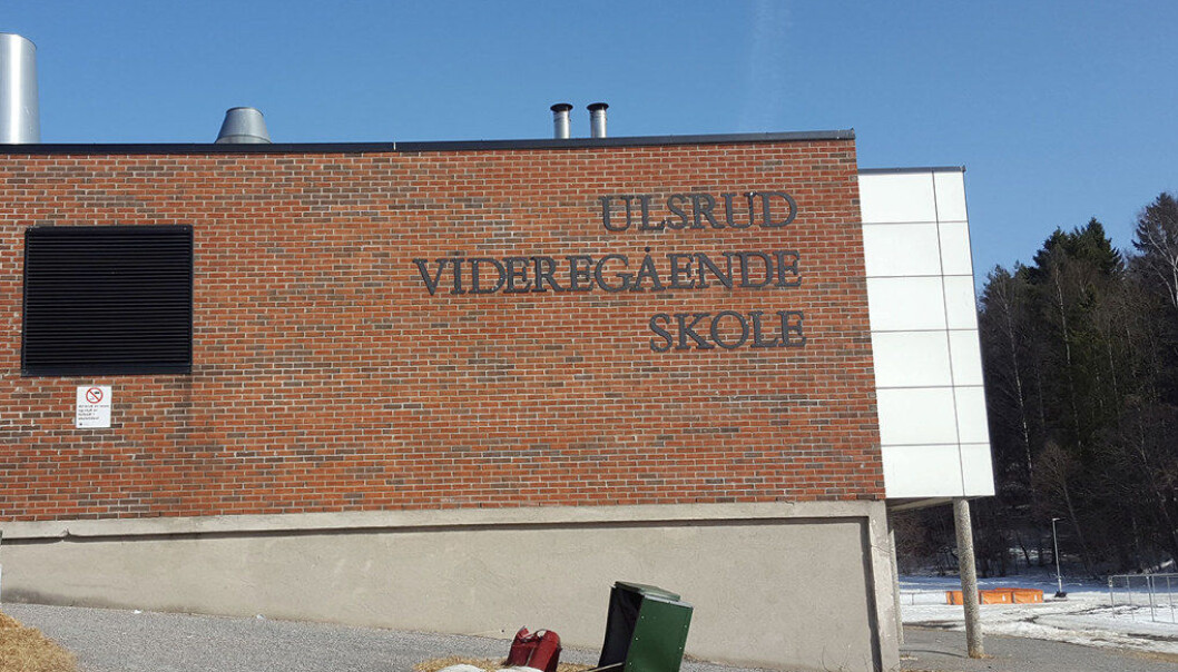 I forrige uke var det et to timer langt personalmøte på Ulsrud vgs etter at lektor ved skolen, Simon Malkenes, hadde snakket om en klassetime på DAganytt 18 på NRK. Foto: Marianne Ruud I forrige uke var det et to timer langt personalmøte på Ulsrud vgs etter at lektor ved skolen, Simon Malkenes, hadde snakket om en klassetime på DAganytt 18 på NRK. Foto: Marianne Ruud