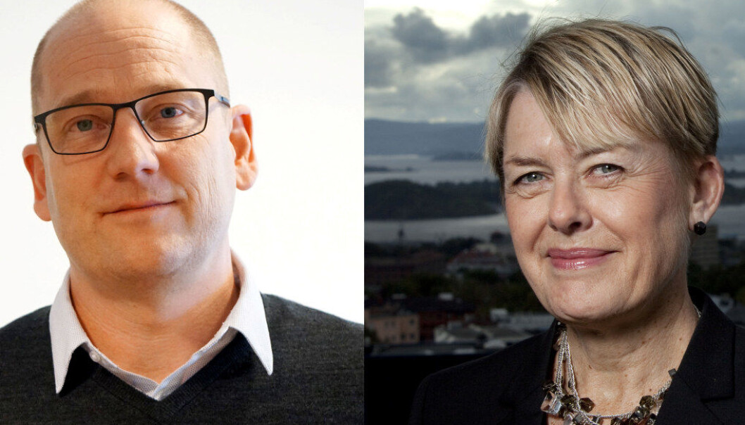 Steffen Handal og Astrid Søgnen møtes til debatt i Dagsnytt 18 i dag. Arkivfoto: Utdanning Steffen Handal og Astrid Søgnen møtes til debatt i Dagsnytt 18 i dag. Arkivfoto: Utdanning
