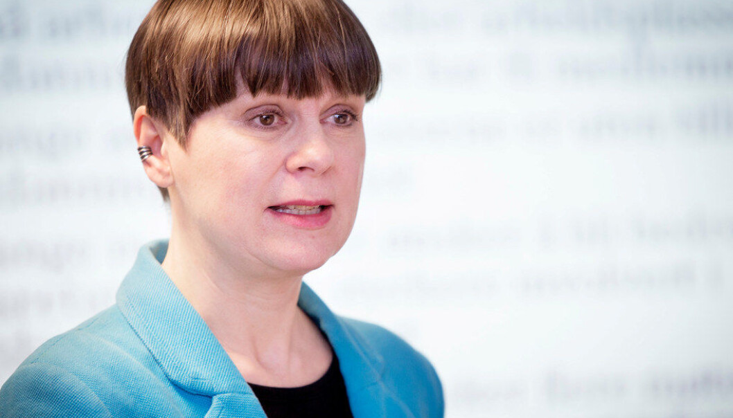 – Vi frykter at en overføring til fylkeskommunalt nivå kan pulverisere ansvaret og svekke tilbudet, sier Gro Hartveit, sentralstyremedlem i Utdanningsforbundet. Foto: Anette Andresen. – Vi frykter at en overføring til fylkeskommunalt nivå kan pulverisere ansvaret og svekke tilbudet, sier Gro Hartveit, sentralstyremedlem i Utdanningsforbundet. Foto: Anette Andresen.