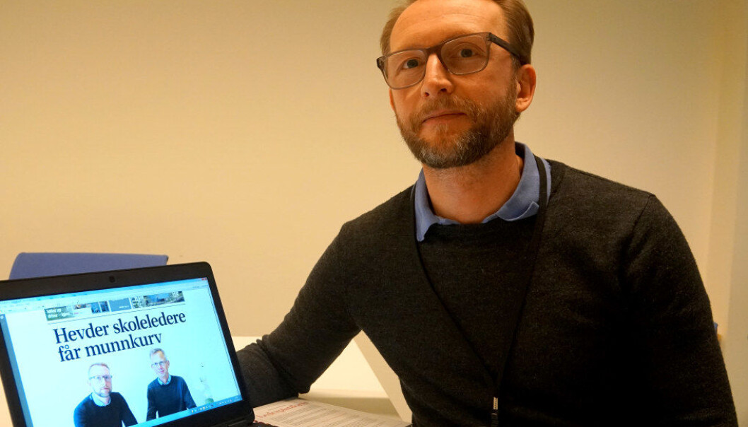 Minst fem skoleledere i Bærum kommune har fortalt at de har fått munnkurv i vanskelige saker. De har også skriftlige føringer fra rådmannen om «minst to positive historier årlig», forteller Bjørn Sigurd Hjetland i Utdanningsforbundet Bærum. Foto: Marianne Ruud Minst fem skoleledere i Bærum kommune har fortalt at de har fått munnkurv i vanskelige saker. De har også skriftlige føringer fra rådmannen om «minst to positive historier årlig», forteller Bjørn Sigurd Hjetland i Utdanningsforbundet Bærum. Foto: Marianne Ruud