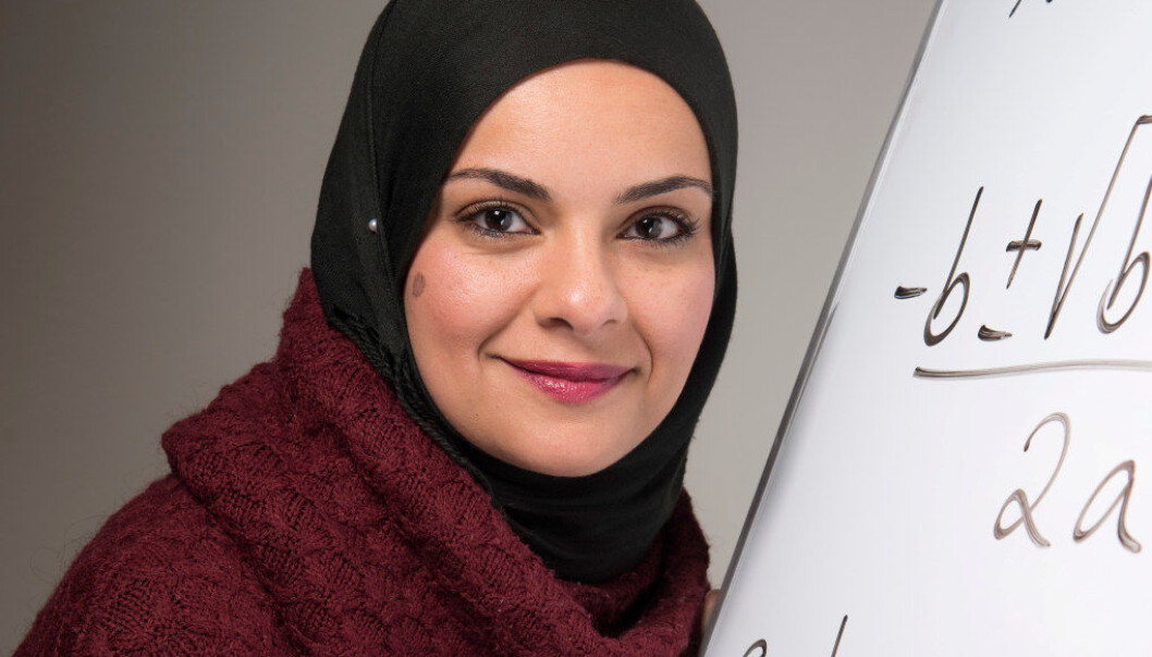 Hanan Abdelrahman vant den gjeve Holmboeprisen for beste matematikklærer i 2017 og sier hun lever og ånder for matematikk. Foto: Erik M. Sundt Hanan Abdelrahman vant den gjeve Holmboeprisen for beste matematikklærer i 2017 og sier hun lever og ånder for matematikk. Foto: Erik M. Sundt