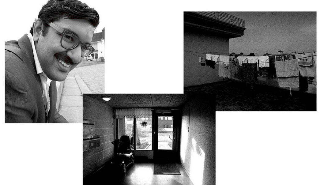 Bilder tatt av Assad Nasir (innfelt). Nederst: Fra serien «Home», bilder tatt på Furuset i Oslo, der Nasir er født og oppvokst. Til høyre: «Objectivity», tatt i 2011 i byen Lalamusa i Pakistan, som Nasirs bestefar flyttet fra på 1970-tallet. Foto: Assad Nasir Bilder tatt av Assad Nasir (innfelt). Nederst: Fra serien «Home», bilder tatt på Furuset i Oslo, der Nasir er født og oppvokst. Til høyre: «Objectivity», tatt i 2011 i byen Lalamusa i Pakistan, som Nasirs bestefar flyttet fra på 1970-tallet. Foto: Assad Nasir