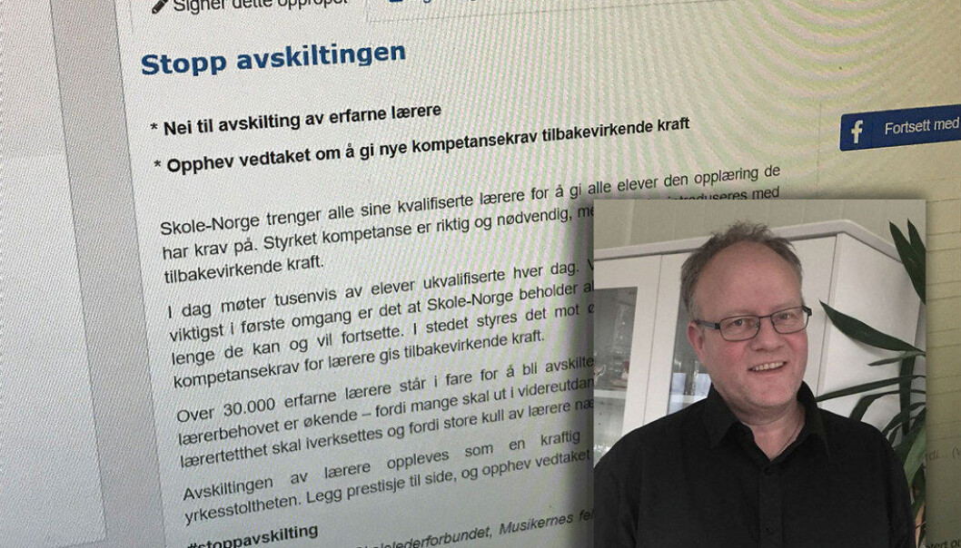 Tillitsvalgt i Utdanningsforbundet i Møre og Romsdal, Håvard Moe, antar de fleste synes behandlingen av lærerne er dårlig, men derfra til å aktivt gjøre noe sitter dessverre langt inne hos en del lærere. Foto: Privat/skjermdump Tillitsvalgt i Utdanningsforbundet i Møre og Romsdal, Håvard Moe, antar de fleste synes behandlingen av lærerne er dårlig, men derfra til å aktivt gjøre noe sitter dessverre langt inne hos en del lærere. Foto: Privat/skjermdump