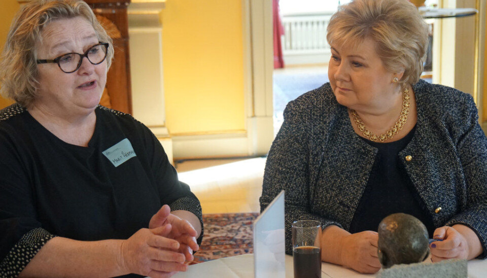 I mars 2018 bidro Marit Hermansen da statsministeren samlet ideer til hvordan skolene kan bli bedre til å motarbeide rasisme og diskriminering. Arkivfoto: Marianne Ruud I mars 2018 bidro Marit Hermansen da statsministeren samlet ideer til hvordan skolene kan bli bedre til å motarbeide rasisme og diskriminering. Arkivfoto: Marianne Ruud