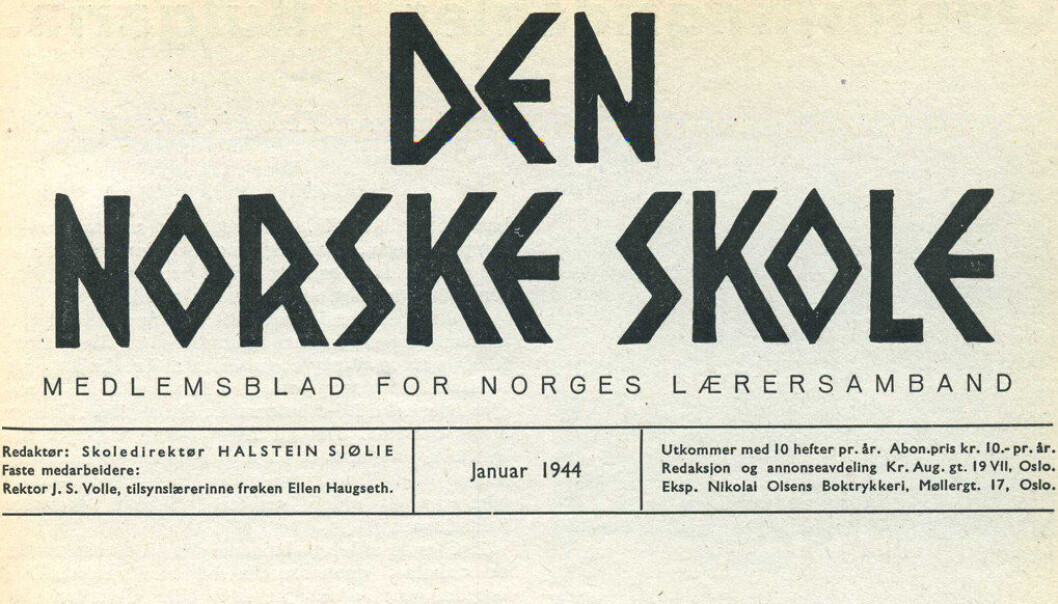 Lærarsambandets blad Den Norske Skole kom først ut i mars 1942. Same månad vart 1100 lærarar arresterte fordi dei nekta å gå inn i den nazistiske lærarorganisasjonen. Lærarsambandets blad Den Norske Skole kom først ut i mars 1942. Same månad vart 1100 lærarar arresterte fordi dei nekta å gå inn i den nazistiske lærarorganisasjonen.