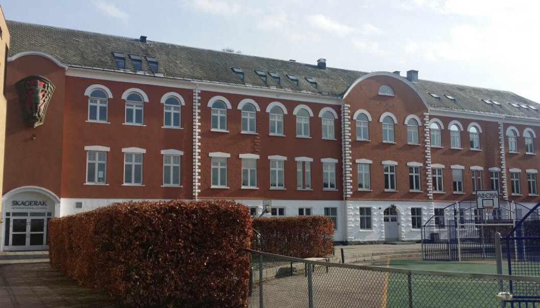 Antall elever ved privatskoler i Norge har doblet seg i løpet av de siste ti årene. Bildet viser Skagerrak International School i Sandefjord. Foto: Harald F. Wollebæk Antall elever ved privatskoler i Norge har doblet seg i løpet av de siste ti årene. Bildet viser Skagerrak International School i Sandefjord. Foto: Harald F. Wollebæk