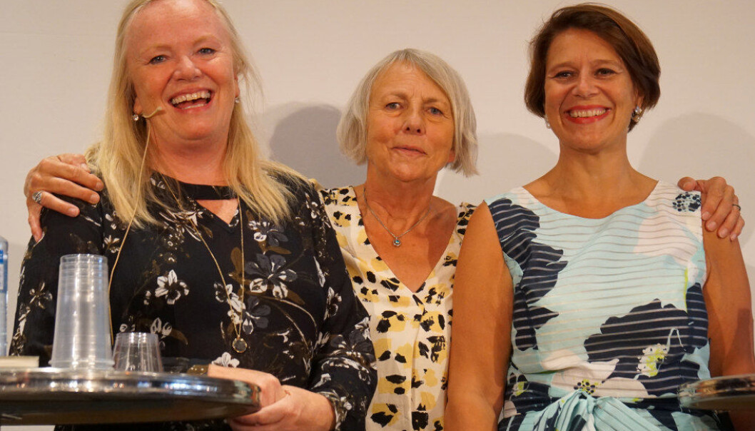 Rektor ved Ringshaug skole i Tønsberg, Mette Krogh, leder i Skolenes landsforbund (SL), Anne Finborud og skolebyråd i Oslo, Tone Tellevik Dahl. Foto: Marianne Ruud Rektor ved Ringshaug skole i Tønsberg, Mette Krogh, leder i Skolenes landsforbund (SL), Anne Finborud og skolebyråd i Oslo, Tone Tellevik Dahl. Foto: Marianne Ruud