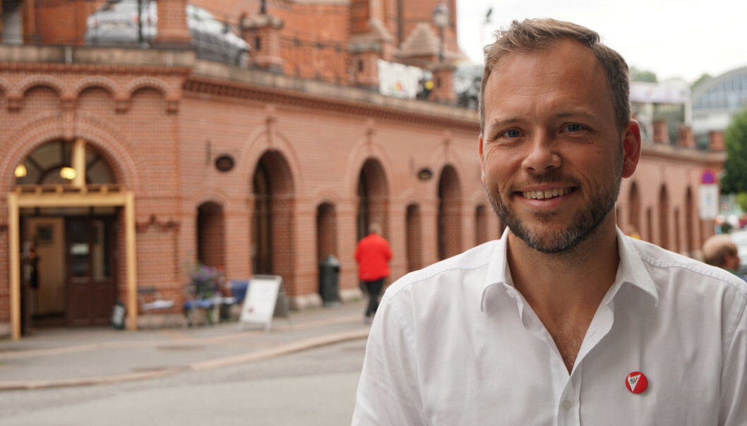 – Dersom vi ikke får til en norm på skolenivå, frykter vi at Arbeiderpartiet vil ta lærere fra ungdomstrinnet for å oppfylle normen som skal gjelde på 1. til 4. trinn, Sier SV-leder Audun Lysbakken. Foto: Marianne Ruud – Dersom vi ikke får til en norm på skolenivå, frykter vi at Arbeiderpartiet vil ta lærere fra ungdomstrinnet for å oppfylle normen som skal gjelde på 1. til 4. trinn, Sier SV-leder Audun Lysbakken. Foto: Marianne Ruud