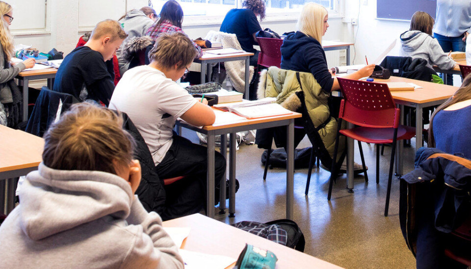 En ny studie som Statistisk sentralbyrå har publisert, kommer det fra at klassestørrelse har ingen betydning for om man tar høyere utdanning eller lønn som voksen. Arkivfoto: Utdanning