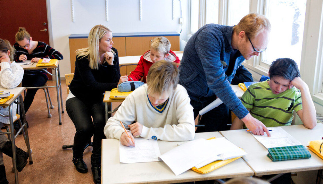 En delrapport fra Statistisk sentralbyrå finner ikke effekt på læringsutbytte med mindre gruppestørrelse. Arkivfoto: Erik M. Sundt. En delrapport fra Statistisk sentralbyrå finner ikke effekt på læringsutbytte med mindre gruppestørrelse. Arkivfoto: Erik M. Sundt.