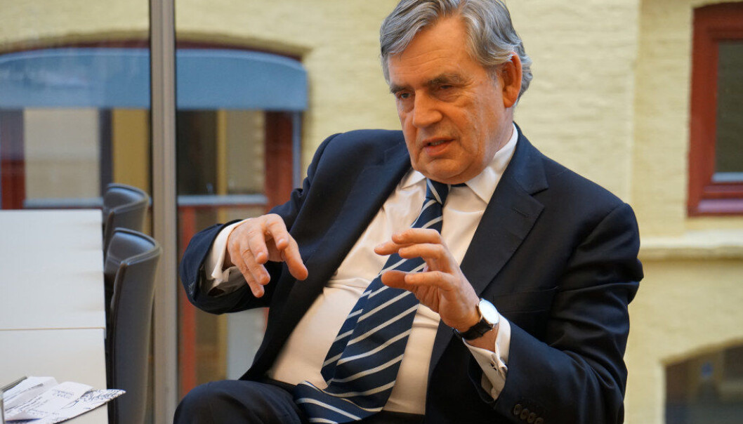 Gordon Brown tegnet ikke et positivt bilde av den globale utdanningssituasjonen. Foto: Marianne Ruud Gordon Brown tegnet ikke et positivt bilde av den globale utdanningssituasjonen. Foto: Marianne Ruud