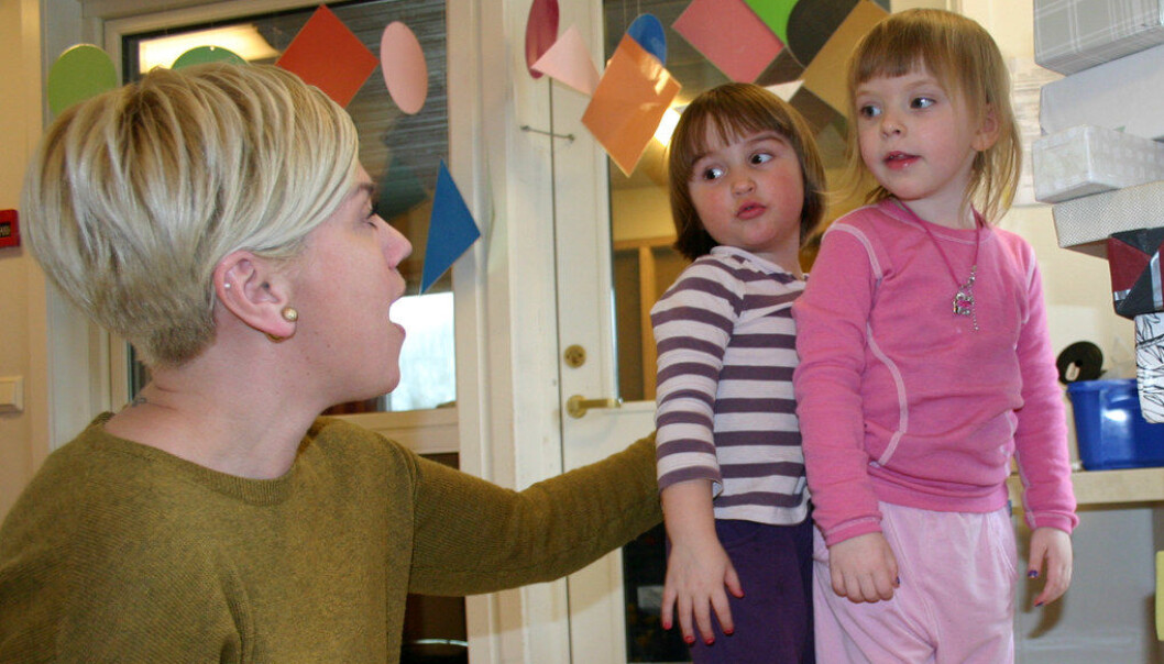 Norge ligger øverst blant OECD-landene når det gjelder offentlig satsing på barneahager, ifølge rapporten Education at a glance. Ill. foto: Birgit Røe Mathisen Norge ligger øverst blant OECD-landene når det gjelder offentlig satsing på barneahager, ifølge rapporten Education at a glance. Ill. foto: Birgit Røe Mathisen