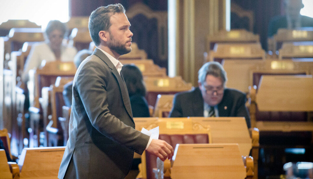 Parlamentarisk leder i SV, Audun Lysbakken, mener regjeringen har for liten respekt for lærernes tillit. Foto: Foto: Audun Braastad / NTB scanpix Parlamentarisk leder i SV, Audun Lysbakken, mener regjeringen har for liten respekt for lærernes tillit. Foto: Foto: Audun Braastad / NTB scanpix