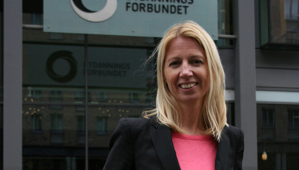 Mina Gerhardsen i Actis har tro på at samarbeidet med Utdanningsforbundet skal bidra til å øke kunnskapsnivået om cannabis i skolen. Foto: Kjersti Mosbakk