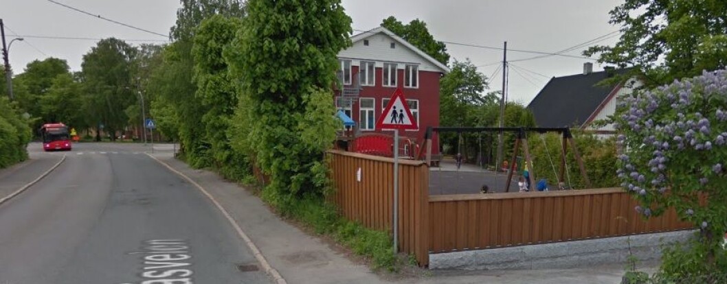 100meterskogen barnehage ligger i bydel Nordre Aker i Oslo. Foto: Google Maps. 100meterskogen barnehage ligger i bydel Nordre Aker i Oslo. Foto: Google Maps.