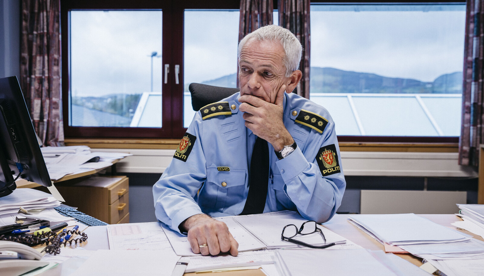 Racin Tjøsvoll, lensmann i Tysvær kommune.
FOTO: Tommy Ellingsen Racin Tjøsvoll, lensmann i Tysvær kommune.
FOTO: Tommy Ellingsen