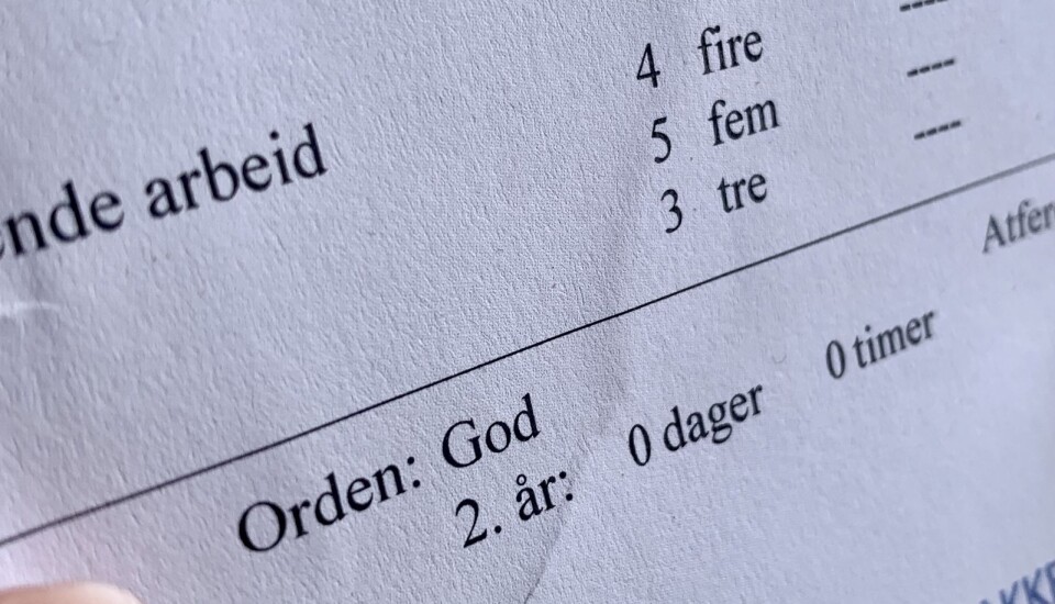 Elever i videregående opplæring får i dag karakterer i orden og adferd. Flere mener nå at ordningen må skrotes. Foto: Victoria Amalie Nilsen Syrdal