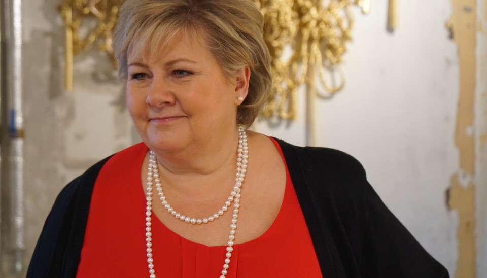 Statsminister Erna Solberg (H) mener varslings- og oppfølgingsplikten må tre i kraft allerede etter første dag med fravær. Arkivfoto: Marianne Ruud