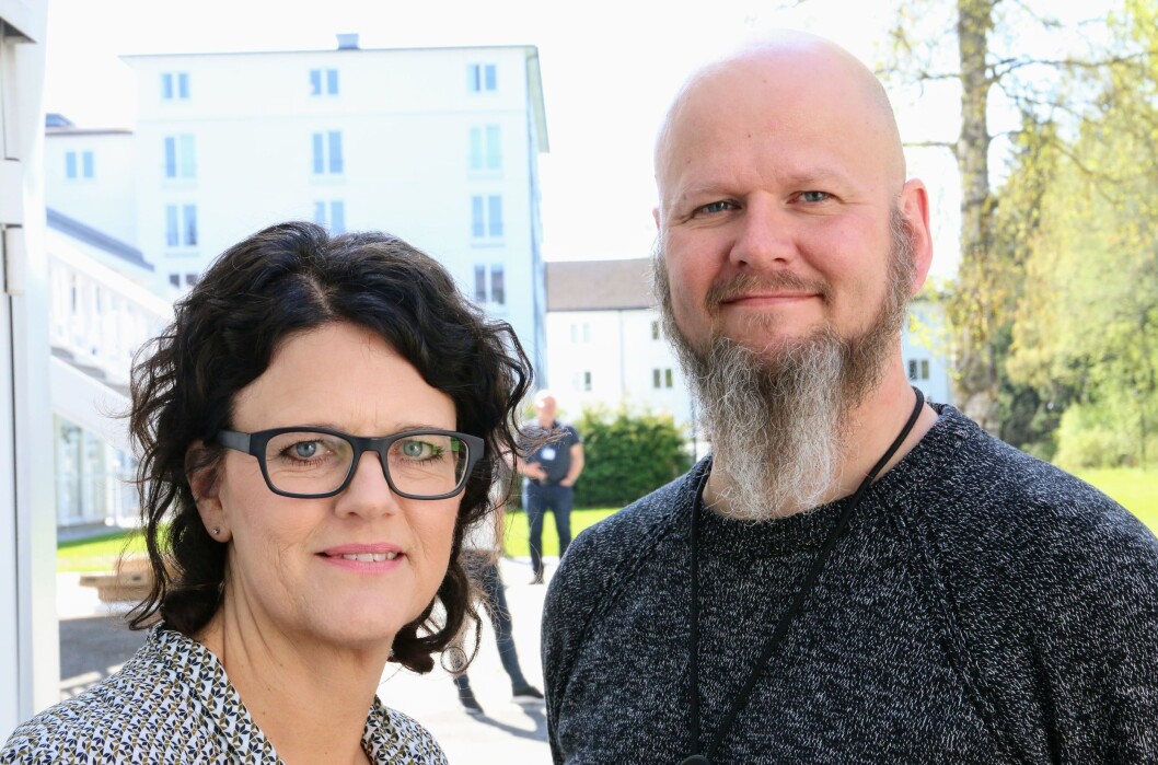 Fylkesleder Rannveig Theisen og nestleder Thore Johan Nærbøe. Foto: Jørgen Jelstad. Fylkesleder Rannveig Theisen og nestleder Thore Johan Nærbøe. Foto: Jørgen Jelstad.
