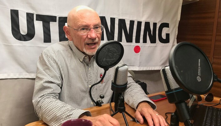 James Garbarino fortalte om ungdom som dreper i podkasten Storefri, som gis ut av Utdanning. Foto: Paal Svendsen James Garbarino fortalte om ungdom som dreper i podkasten Storefri, som gis ut av Utdanning. Foto: Paal Svendsen