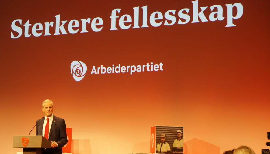 Partileder Jonas Gahr Støre sa at Arbeiderpartiet har ført en valgkamp i motvind. I Oslo ser det likevel ut til at de rødgrønne beholder makten. Foto: Marainne Ruud