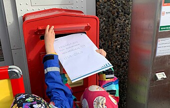 I Elvetun barnehage venter barna spent på brev i posten
