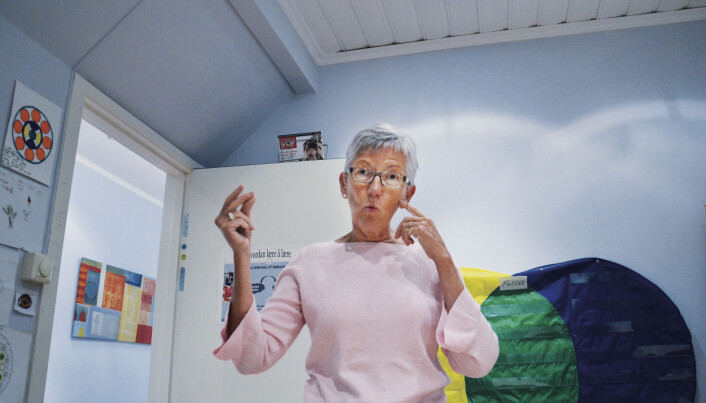 – Å holde balansen kan være utfordrende for enkelte som sliter med synsfunksjonelle vansker, sier Elin Natås. Foto: Kari Oliv Vedvik – Å holde balansen kan være utfordrende for enkelte som sliter med synsfunksjonelle vansker, sier Elin Natås. Foto: Kari Oliv Vedvik