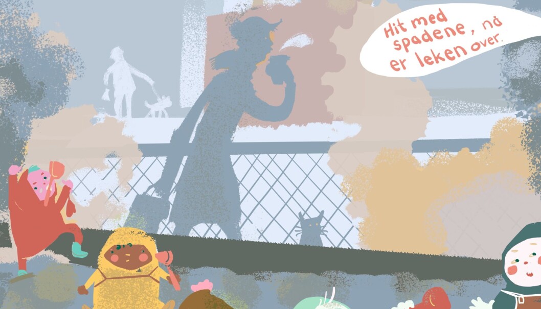 Ferdige program som styrer praksis bidrar til en avprofesjonalisering av barnehagelærerrollen, skriver Royne K. Berget. Illustrasjon: Tone Lileng / post@tonelileng.no Ferdige program som styrer praksis bidrar til en avprofesjonalisering av barnehagelærerrollen, skriver Royne K. Berget. Illustrasjon: Tone Lileng / post@tonelileng.no