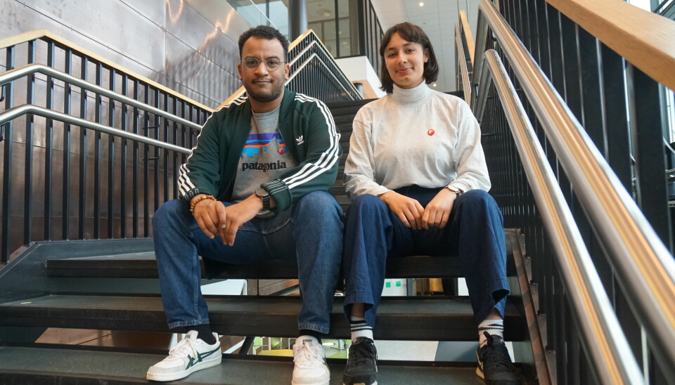 Omar Samy Gamal og Sarah Lilleberg Safavifard sitter nå i bystyret i Oslo for SV. De vil jobbe for at Oslo får et eget ombud for å systematisere arbeidet mot rasisme. Foto: Marianne Ruud