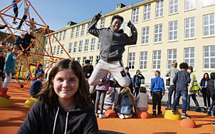 Elevene ved Kampen skole fikk skolegården de ønsket seg