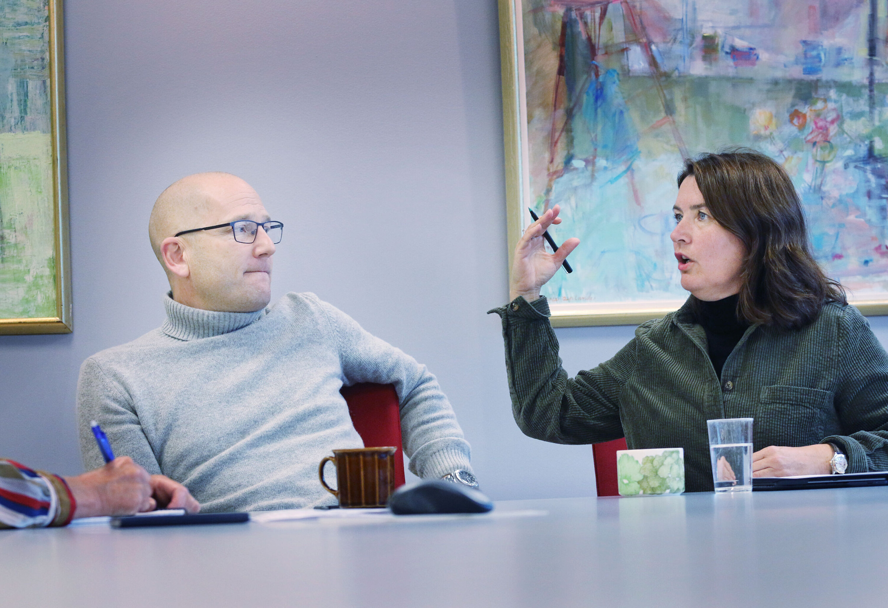 Leder i Utdanningsforbundet Steffen Handal og nestleder Hege Valås er klare på at de ønsker mer debatt internt i forbundet. Foto: Jørgen Jelstad Leder i Utdanningsforbundet Steffen Handal og nestleder Hege Valås er klare på at de ønsker mer debatt internt i forbundet. Foto: Jørgen Jelstad