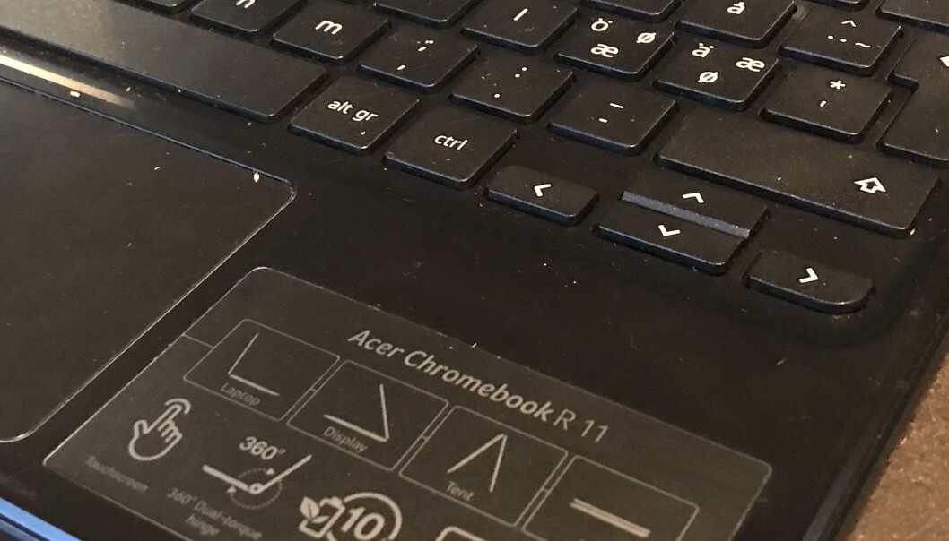 Brannen i en Chromebook skjedde uten at den var i bruk og uten at den ladet. Ill.foto: Paal Svendsen Brannen i en Chromebook skjedde uten at den var i bruk og uten at den ladet. Ill.foto: Paal Svendsen